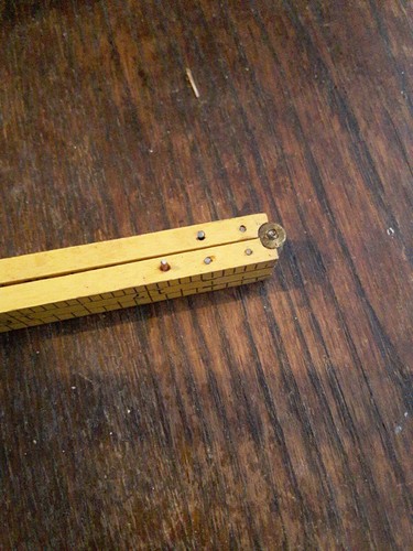 Vintage STANLEY #163 4 way folding BOXWOOD RULER 1940's - Picture 11 of 24