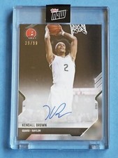 KENDALL BROWN 2021 Topps Now BOWMAN NEXT Rookie RC Autograph AUTO 39/99 Pacers