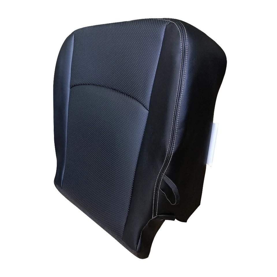 For 2013-2018 Dodge Ram Laramie 2500 3500 Driver Bottom Leather Seat Cover Black - Image 3 of 4
