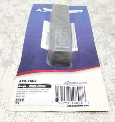 AES-7608 AES Industries Black Emery Rouge 5'' x 1'' x 1'' Free Shipping 