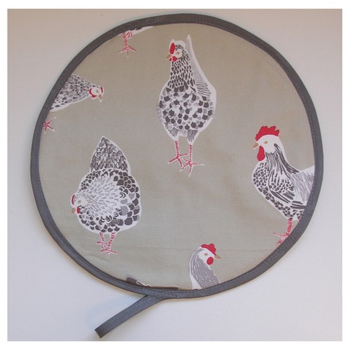 Aga Range Hob Covers Lid Mats Chickens Pads Pair of with Loops Cook Chef Pad Hen - Picture 3 of 6