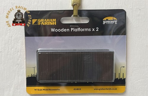 Plataformas de madera Graham Farish 42-0010 Scenecraft (x2) | Zustand: New