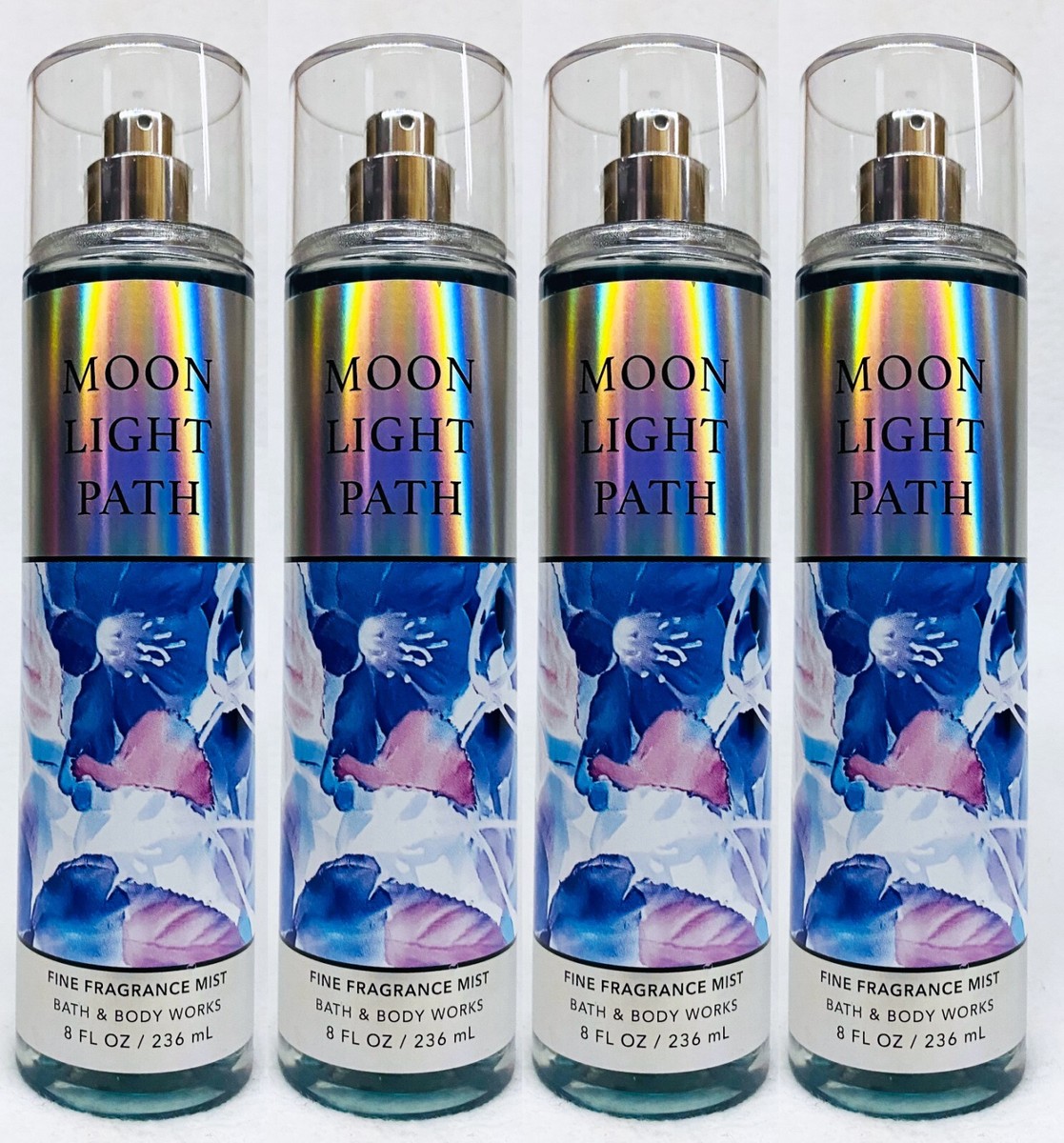 4 Bath & Body Works MOONLIGHT PATH Fine Fragrance Mist Body