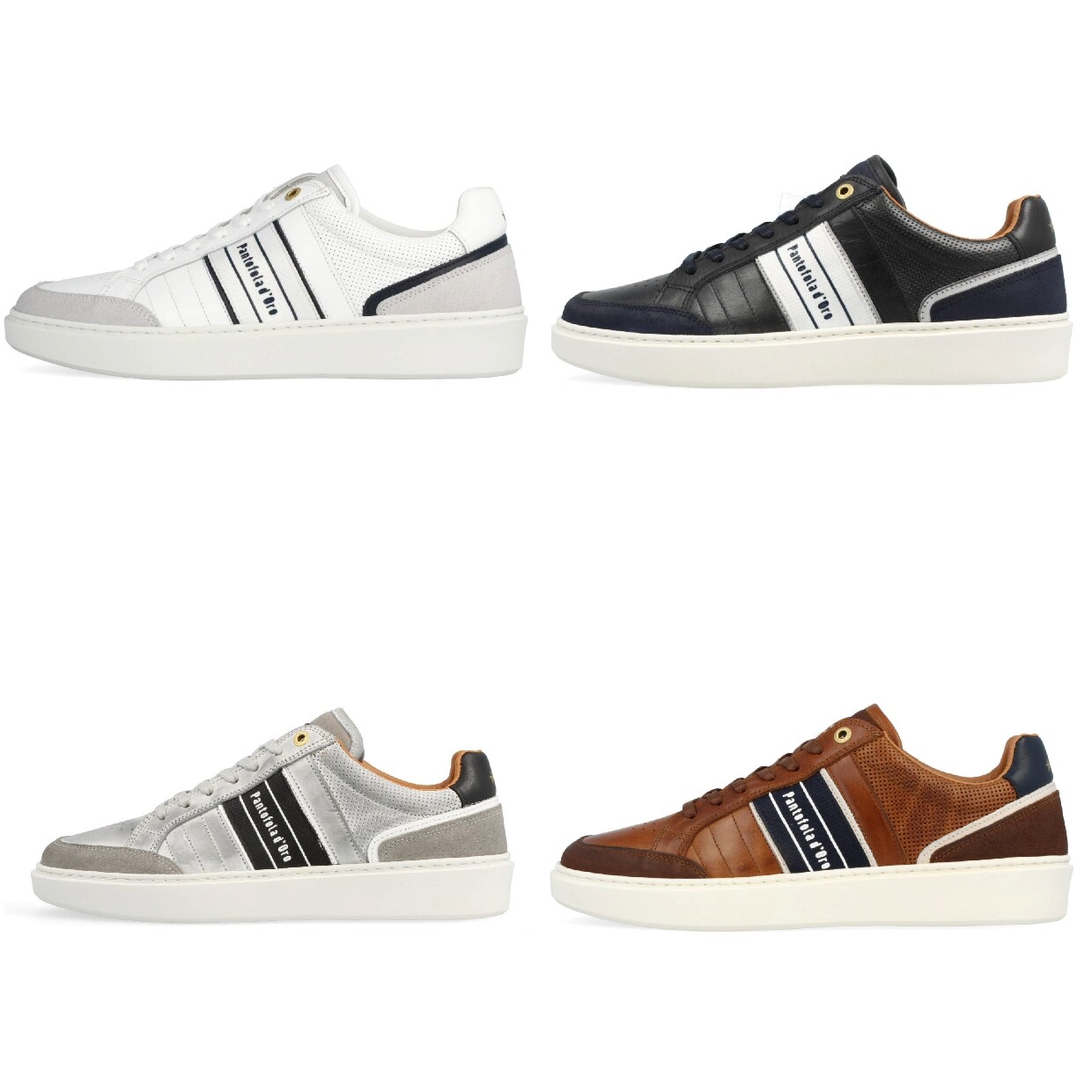 PANTOFOLA D’ORO Sneaker uomo Pantofola d'Oro Laceno Uomo Low scarpe da ginnastica scarpe sportive pelle