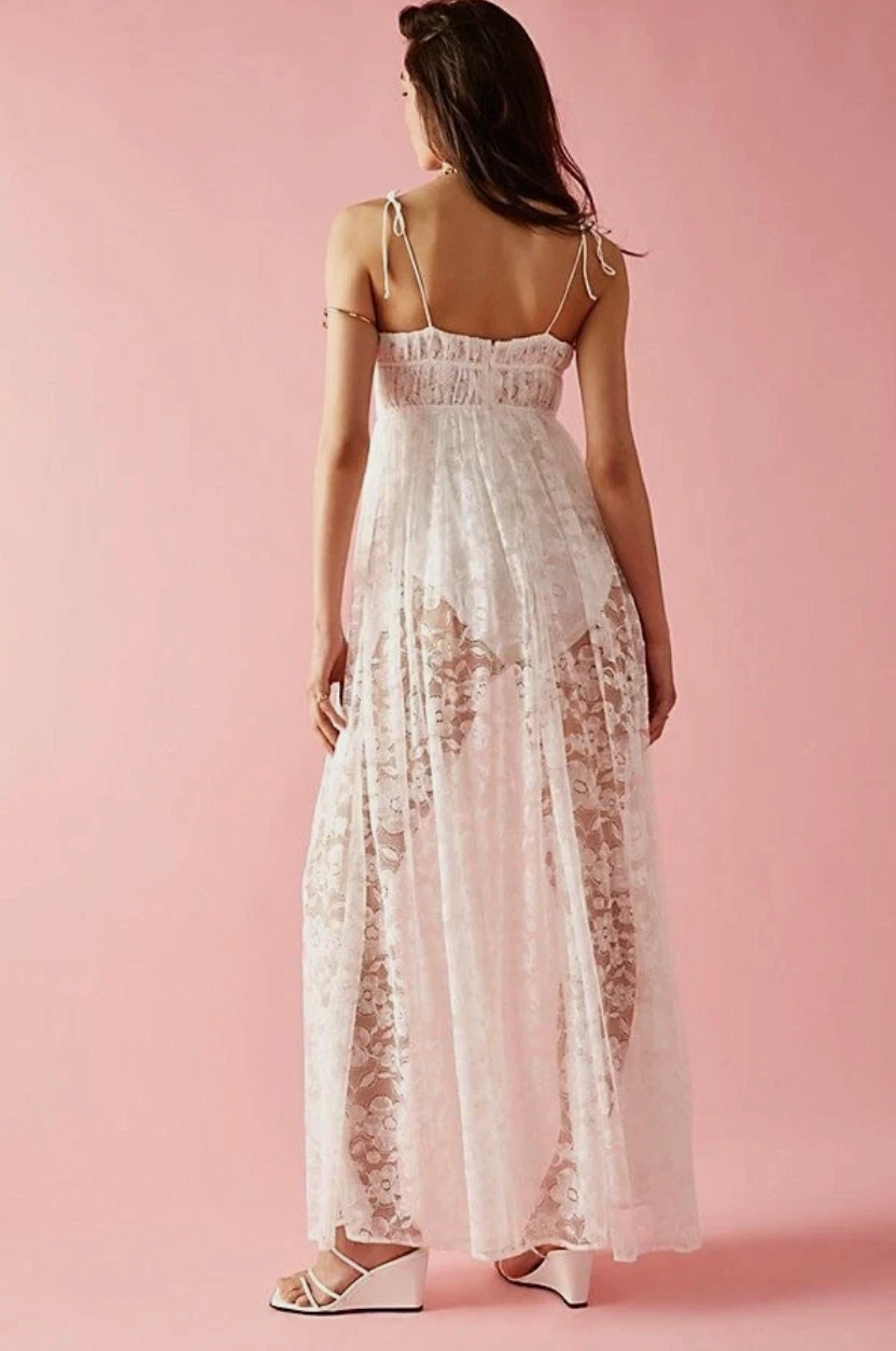 UNDERCOVER For Love & Lemons MAXI ABITO VESTITO PIZZO LORENA taglia L