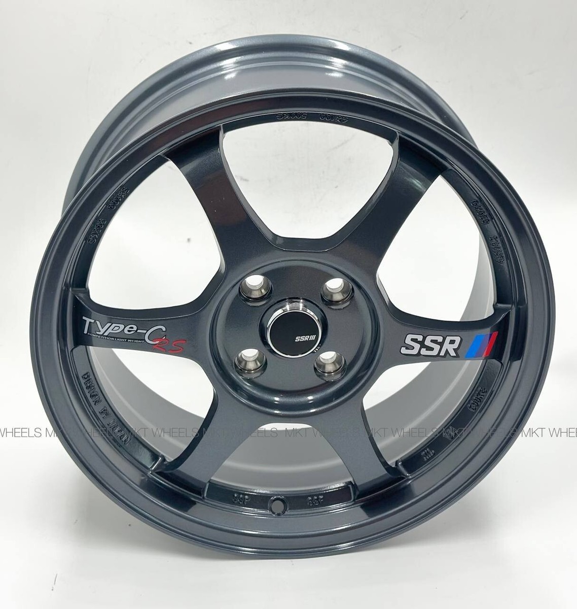 BRAND NEW SSR REPLICA MKT5 TYPE C 16X7 4/100+38 GUN METAL