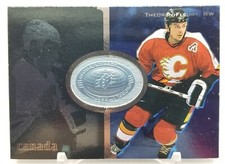 1998-99 SPx Finite Hockey THEOREN FLEURY Global Impact /6950 Calgary Flames #107