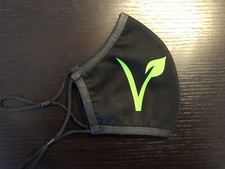 Vegan Symbol Face Mask Vegan Logo Washable Adjustable 100 Cotton