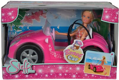 Simba Steffi Love Beach Car Steffi im Sommeroutfit / mit Auto  Neu OVP