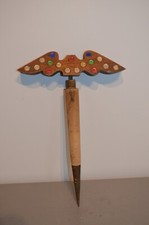 Ancien Miroir aux Alouettes Bois Estampillé Truche Lyon XIX -ème