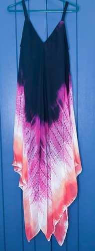 John Paul Richard Asymmetrical Maxi Dress Medium Boho Hippie Beach Whimsigoth - Picture 5 of 7