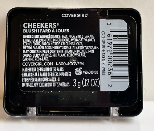 CoverGirl Cheekers Powder Blush 183 NATURAL TWINKLE - Picture 2 of 3