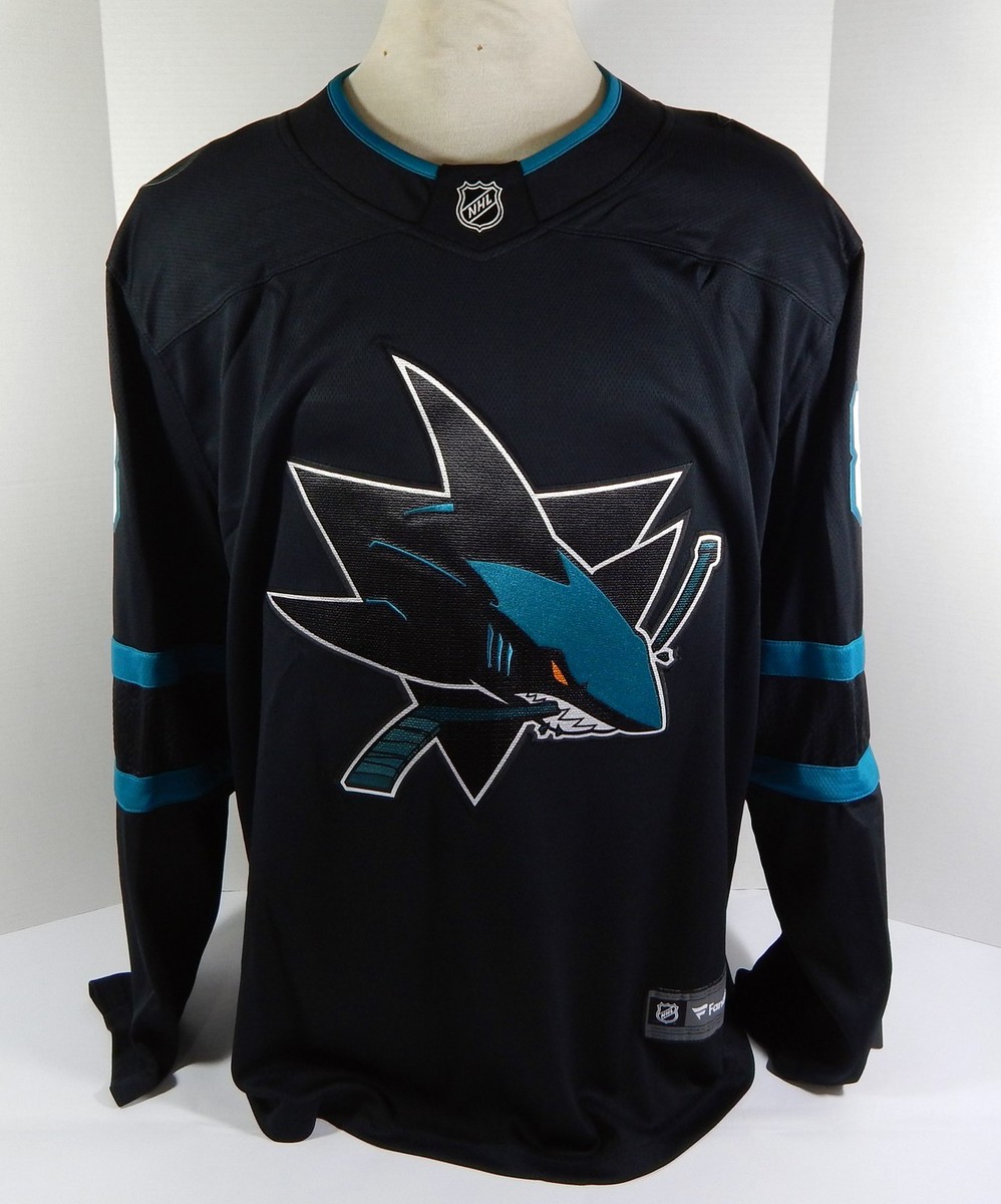 New Mens San Jose Sharks Brent Burns #88 Fanatics Alt Black Jersey