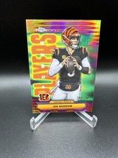 2025 Topps Chrome Football Joe Burrow Power Players Pink Refractor /250 SP Mint