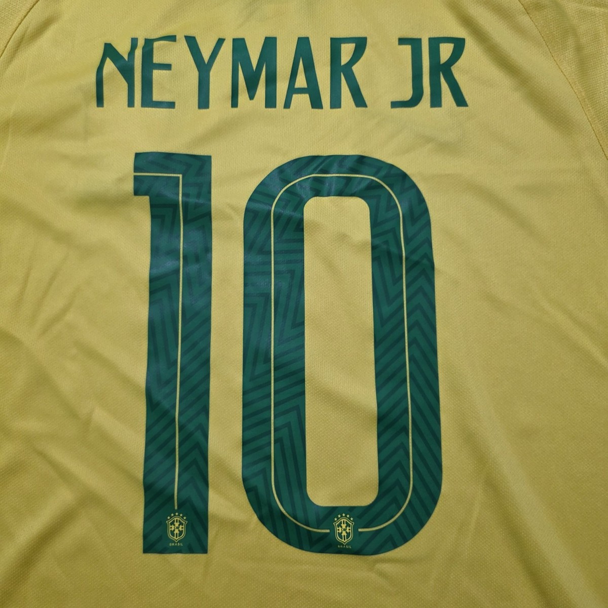2018 Nike Brazil Home Soccer Jersey Neymar Junior Men L PSG