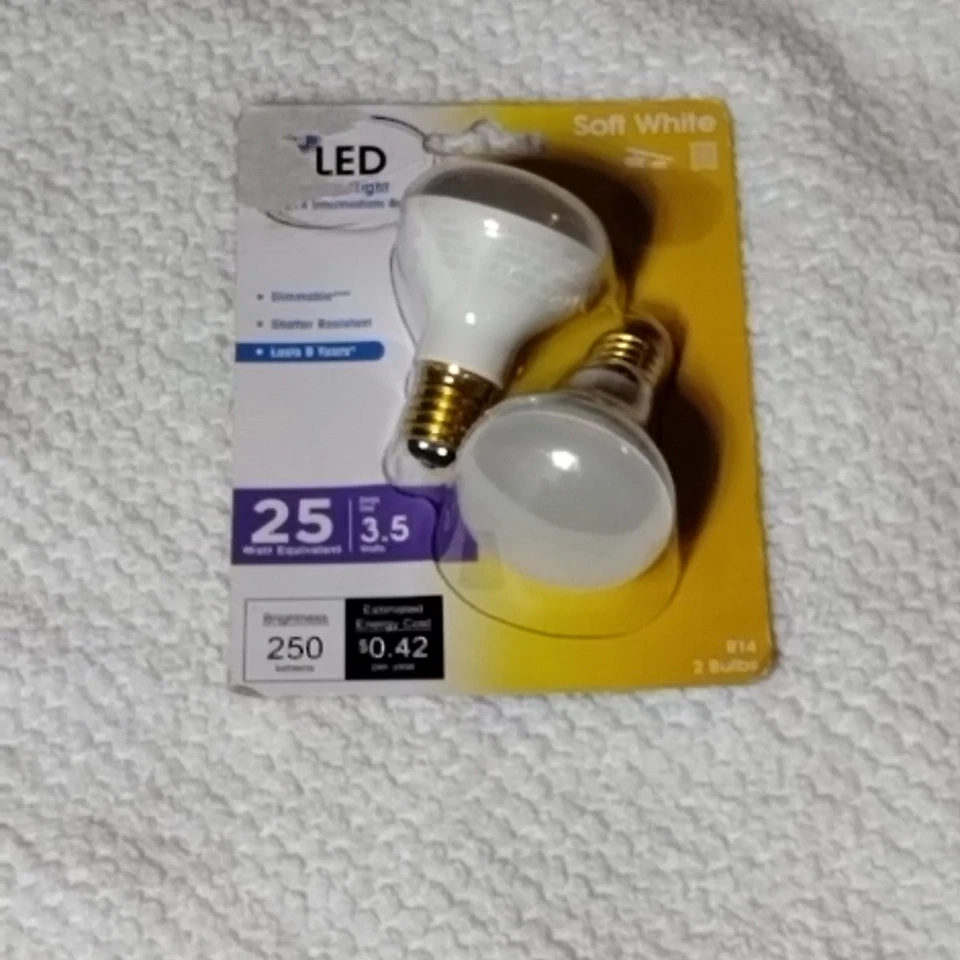 Great Value Dimmable R14 LED Directional Floodlight 25W  E17 Base, Soft White (S - Image 2 of 4