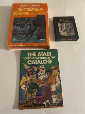 Maze Craze Atari 2600 -1980 Original-Tested Works- No Manual