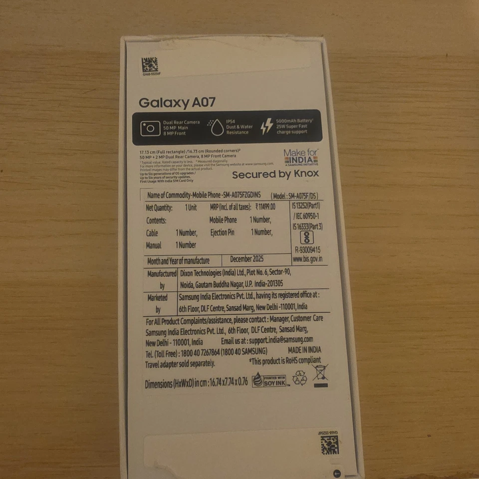 Samsung Galaxy A07 · 128GB, photo 4 of 4