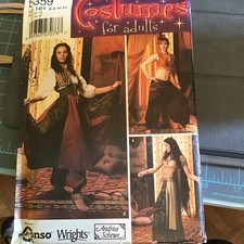 Simplicity Costumes 5359 Gypsy, Belly Dancer Pattern