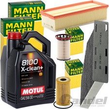MANN FILTER INSPEKTIONSPAKET+5L MOTUL 5W30 MOTORÖL für AUDI Q3 VW PASSAT B6/7