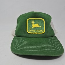 John Deere Vintage Trucker Hat MPC Louisville Green White Mesh