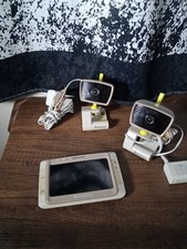 Moonybaby Baby Monitor 2 Cameras Digital Display Voice Picture Portable 55935R