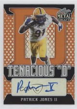 2021 Leaf Metal Draft Tenacious D Orange Rainbow 7/7 Patrick Jones II Auto 0st9