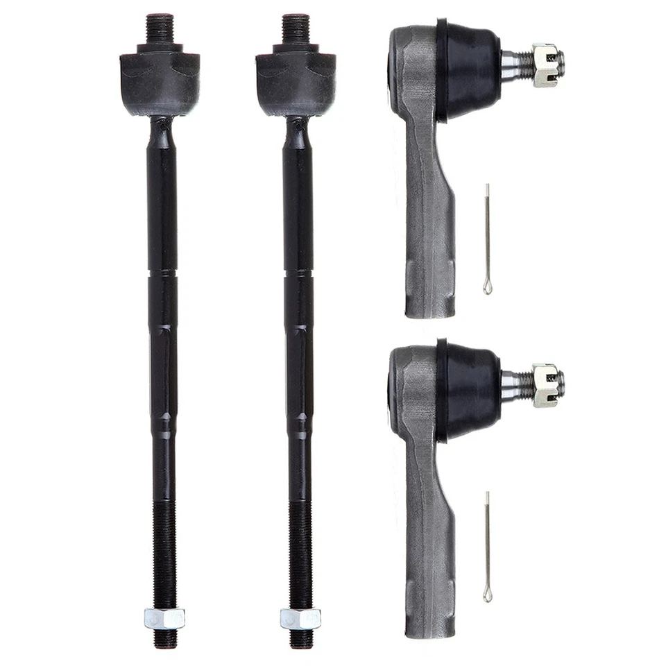 4x Direção de extremidade de haste de amarração externa interna dianteira para 2002-2006 Nissan Sentra Almera - Imagem 2 de 4