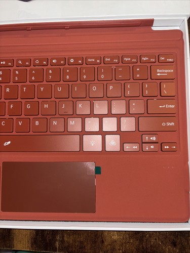 NEW Wireless Keyboard Red Backlit Cover Magnetic Microsoft Surface Pro 4/5/6/7 - Picture 3 of 12