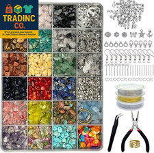 Jewelry Making Supplies Kit - 1587 PCS Beads, Crystal Beads, Jewelry Pliers, Bea