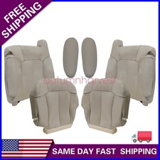 For 99-02 Chevy Suburban Front Top Bottom Seat Cover Armrest Cover Light Tan For 99-02 Chevy Suburban Front Top Bottom Seat Cover Armrest Cover Light Tan
