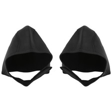 2 StüCke Neopren Taucher Haube Thermo Neoprenanzug Hauben Kappe Badekappen 2063