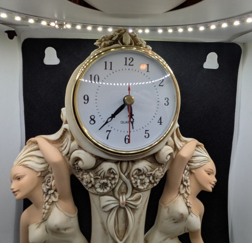 OK Collection 2 Women Art Nouveau Mantel Clock