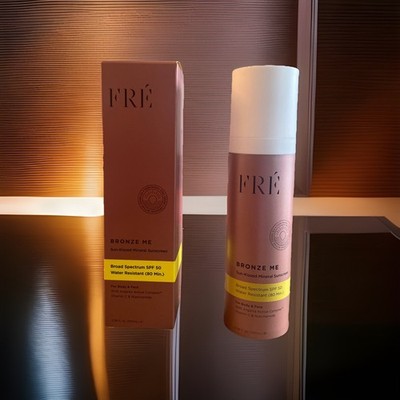 Fre Bronze Me Sun Kissed Mineral SPF 50 3.38 Fl Oz Shimmery Bronzer HydratesSkin