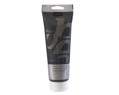 Gesso schwarz PEBEO 250ml Grundierung für alle Maluntergründe Acrylfarbe Ölfarbe