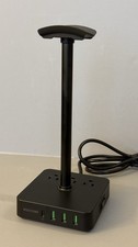 Volisun Headset Stand 3 USB-A 1 USB-C Charging Hub 3 AC Outlets Black