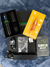 Dragonhawk Pro Wireless Tattoo Pen Kit Adjustable, Battery, USB, Green Soap