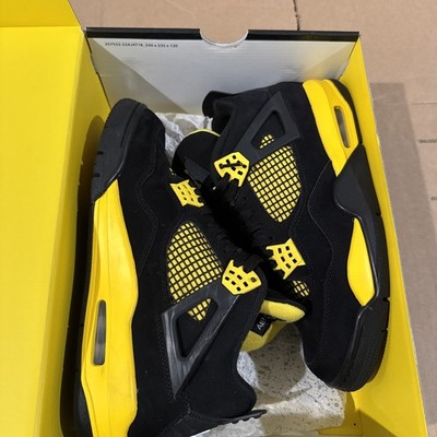 Size 8.5 Jordan 4 Retro Yellow Black Thunder DH6927017
