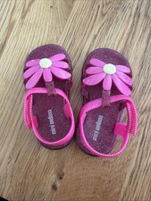 Mini Melissa Pink Jelly Sandals Daisy Toddler 6