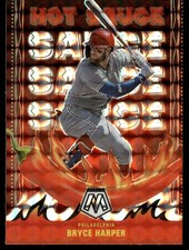 2022 Panini Mosaic Hot Sauce Silver Prizm Bryce Harper #HS-3 Baseball Card