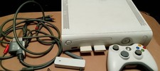 White Jasper Xbox 360- w/ controller, 256 memory cards, AV cable, wifi adapter