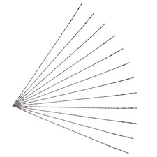 12PCS Spiral Scroll Saw Blades, Plain End Saw Blades Assortment #3 Metal Cutting
