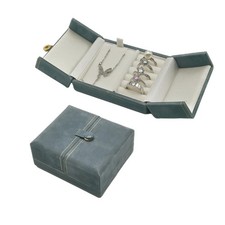 Velvet Travel Jewelry Case - Jewelry Jewelry Organizer for Ring Necklace Earr...