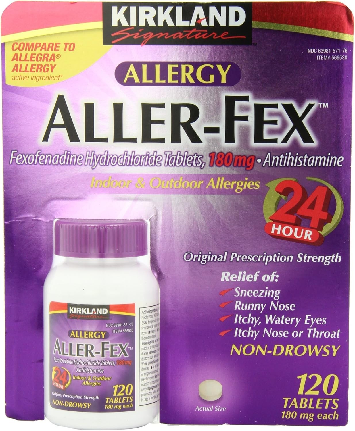 Signature Aller-Fex 180mg - Non-Drowsy 24-Hour Allergy Relief