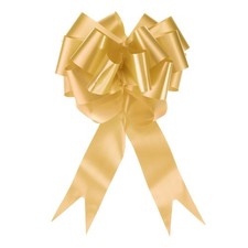 10pcs 6 Inch Large Pull Bow Big Gift Wrapping Bows Ribbon Gold for Christmas Bow