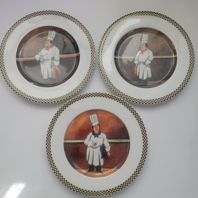 Guy Buffet Chef Suite Salad Plates Set 3 Michele Bertrand Hubert Germany
