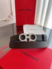 FERRAGAMO Belt women Reversible Black/Red Black/Brown width2.5cm/0.98inch Sale