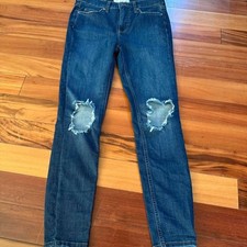 Free People Women's Distressed Knee Skinny Jeans Size 26R