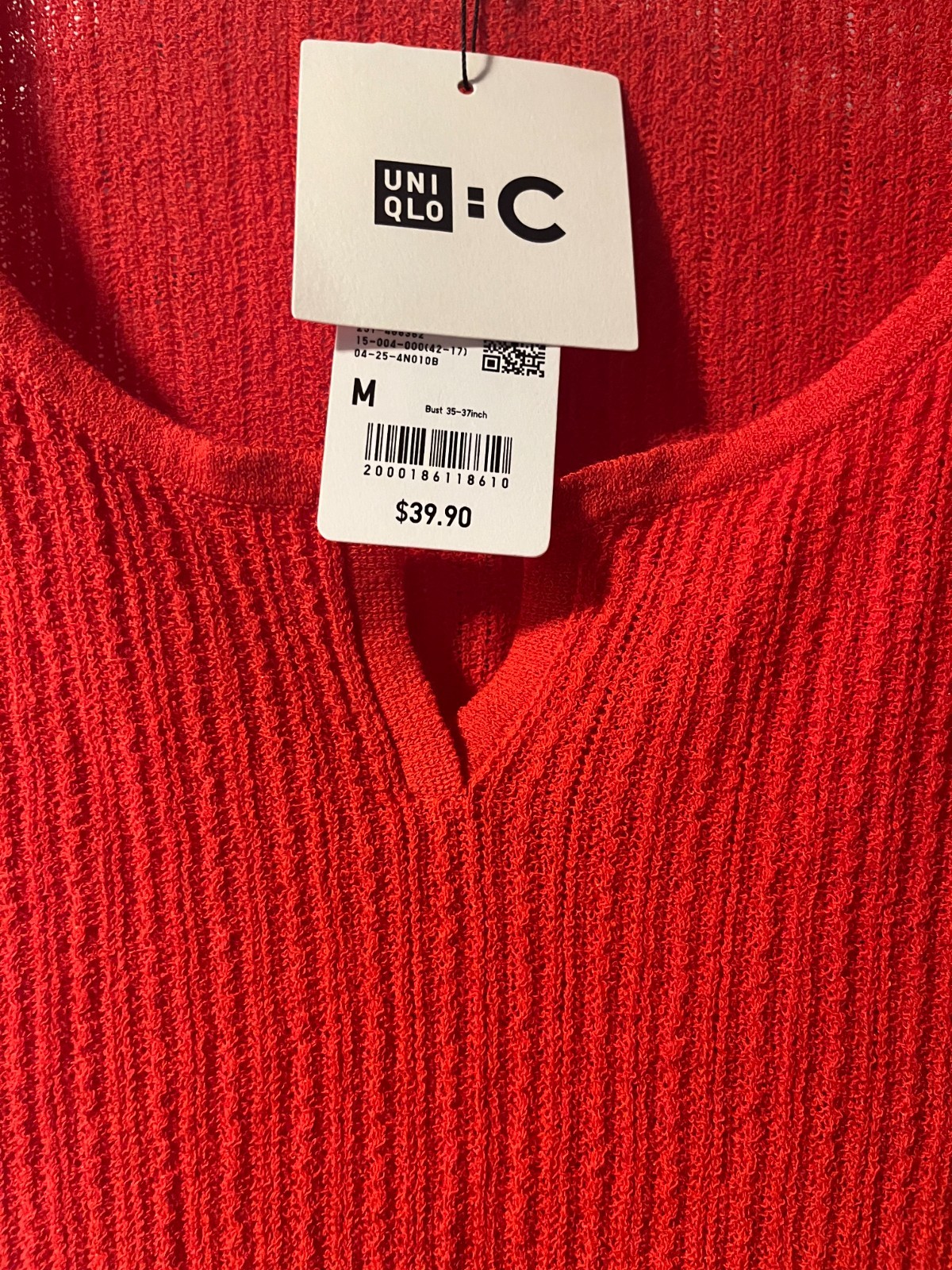 Uniqlo Clare Waight Keller Lace, Key Neck Half-Sleeve Short Sweater thumbnail 2