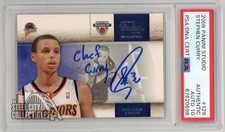 Stephen Curry 2009 Studio Autograph Chef Curry Rookie Card #129 PSA Auth Auto 10. rookie card picture